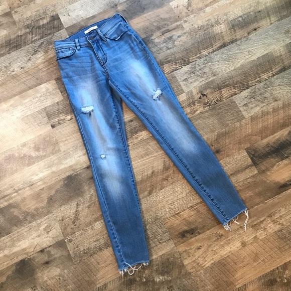 PacSun Raw Hem Distressed Skinny Jeans Size 23 - Picture 1 of 10